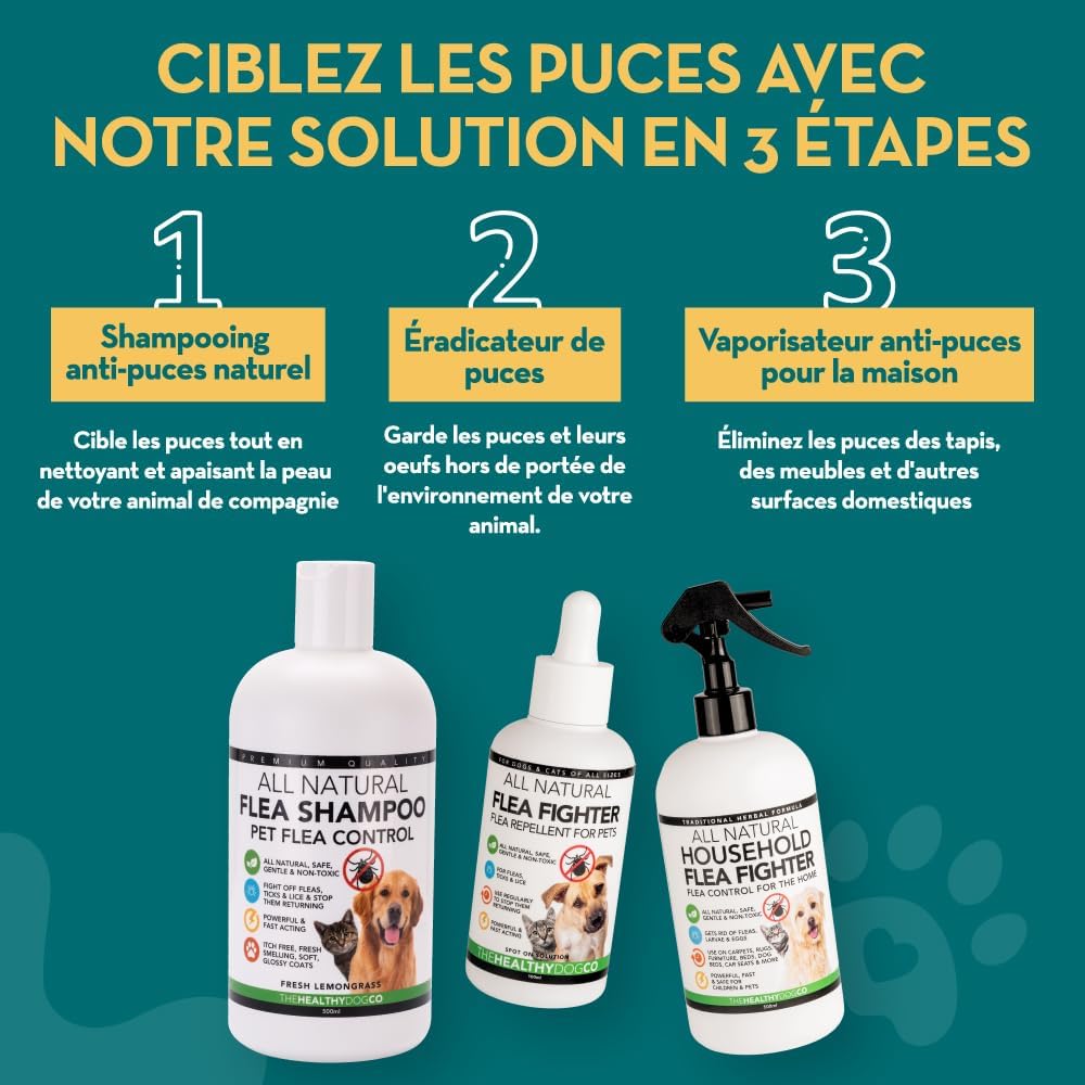 Shampoing naturel et biodégradable pour chien