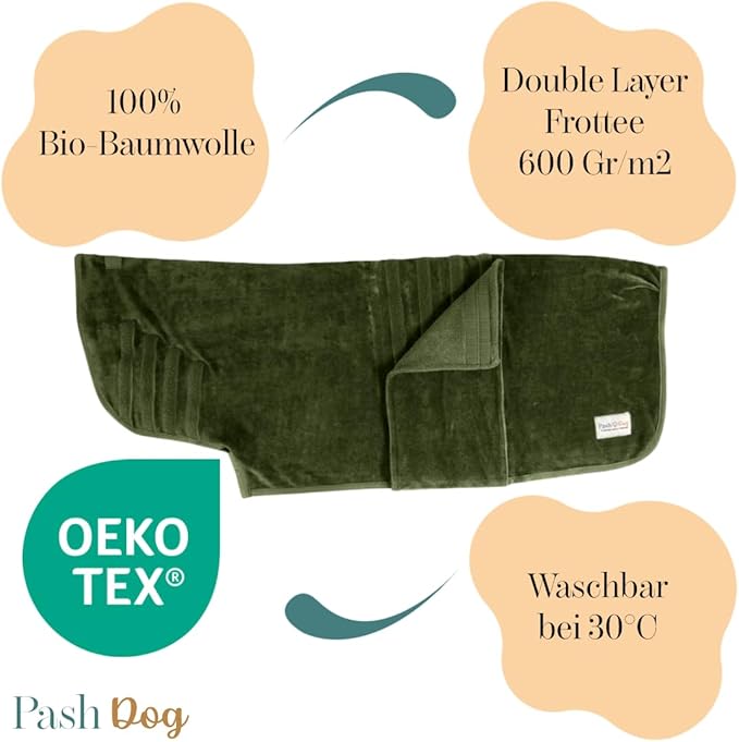 Manteau pour chien en coton biologique