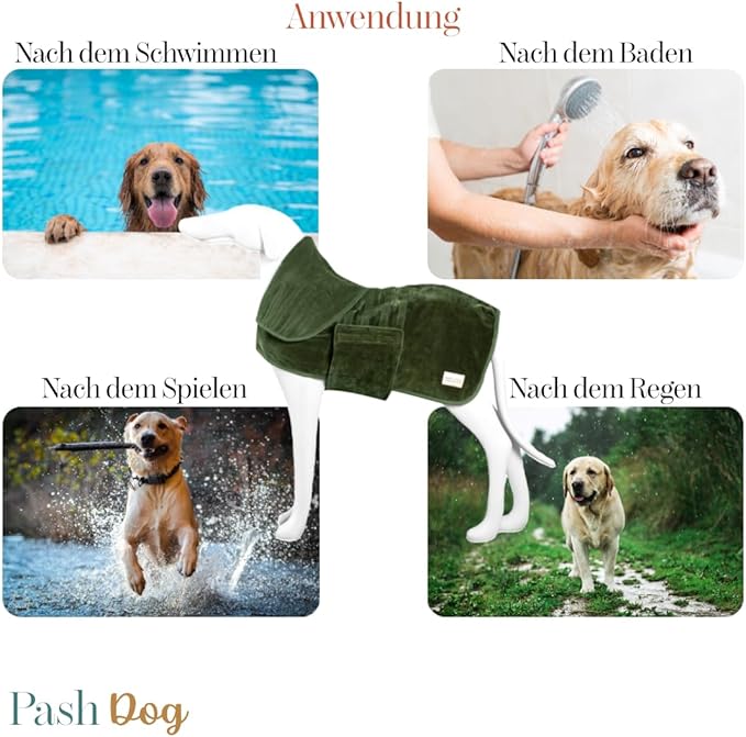 Manteau pour chien en coton biologique