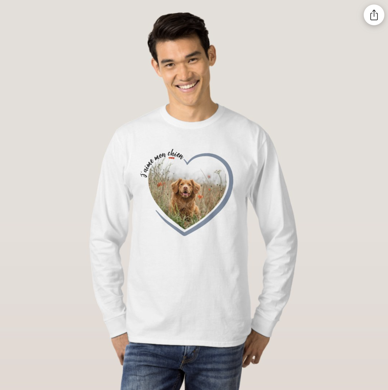 T-shirt personnalisé - I love my dog